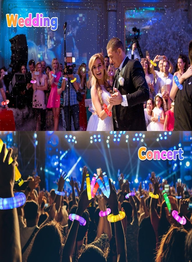 جيجيلي هدايا حفلات للأطفال (4-8-12 سنة) - 12 عصا مضيئة، لوازم حفلات رأس السنة الجديدة 2026، ألعاب مضيئة، أنابيب حسية، قلادة وسوار مضيء، زينة حفلات عيد الحب - Image 5